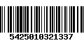 Código de Barras 5425010321337