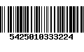 Código de Barras 5425010333224