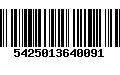 Código de Barras 5425013640091