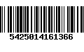 Código de Barras 5425014161366