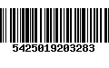 Código de Barras 5425019203283