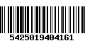 Código de Barras 5425019404161