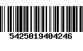 Código de Barras 5425019404246