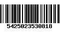 Código de Barras 5425023530818