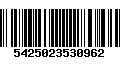 Código de Barras 5425023530962