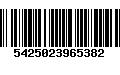 Código de Barras 5425023965382