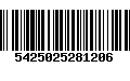 Código de Barras 5425025281206