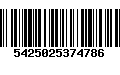 Código de Barras 5425025374786
