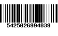 Código de Barras 5425026994839