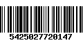 Código de Barras 5425027720147