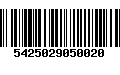 Código de Barras 5425029050020