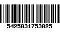 Código de Barras 5425031753025