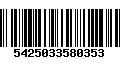 Código de Barras 5425033580353