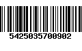 Código de Barras 5425035700902