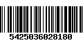 Código de Barras 5425036028180