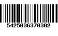 Código de Barras 5425036370302
