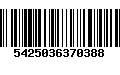 Código de Barras 5425036370388