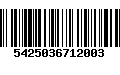 Código de Barras 5425036712003