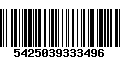 Código de Barras 5425039333496