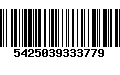 Código de Barras 5425039333779