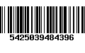 Código de Barras 5425039484396