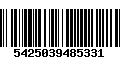 Código de Barras 5425039485331