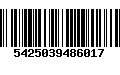 Código de Barras 5425039486017