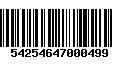 Código de Barras 54254647000499