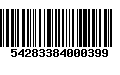 Código de Barras 54283384000399