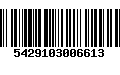 Código de Barras 5429103006613