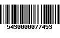 Código de Barras 5430000077453