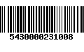 Código de Barras 5430000231008