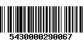 Código de Barras 5430000290067