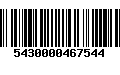 Código de Barras 5430000467544