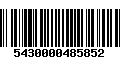 Código de Barras 5430000485852