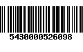 Código de Barras 5430000526098