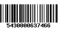 Código de Barras 5430000637466