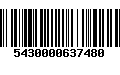 Código de Barras 5430000637480