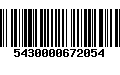 Código de Barras 5430000672054