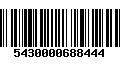 Código de Barras 5430000688444