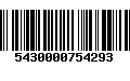 Código de Barras 5430000754293