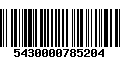 Código de Barras 5430000785204