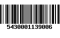 Código de Barras 5430001139006