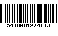 Código de Barras 5430001274813