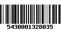 Código de Barras 5430001328035