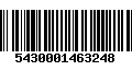 Código de Barras 5430001463248