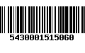 Código de Barras 5430001515060