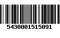 Código de Barras 5430001515091