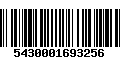 Código de Barras 5430001693256