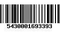 Código de Barras 5430001693393